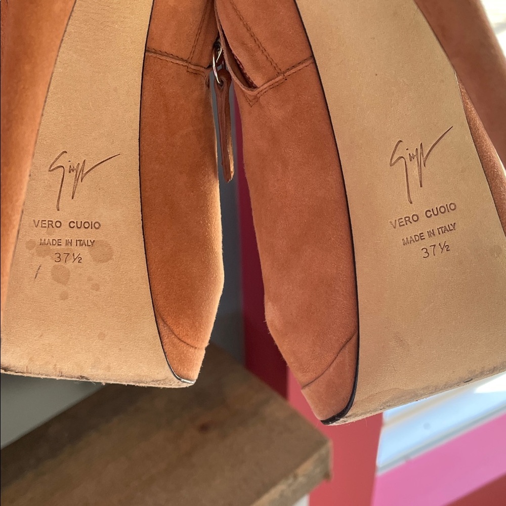 Giuseppe Zanotti High Heel Ankle Boots. Peach 🍑 size 37.5 37 1/2 - Picture 9 of 16
